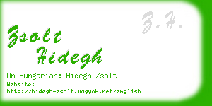 zsolt hidegh business card